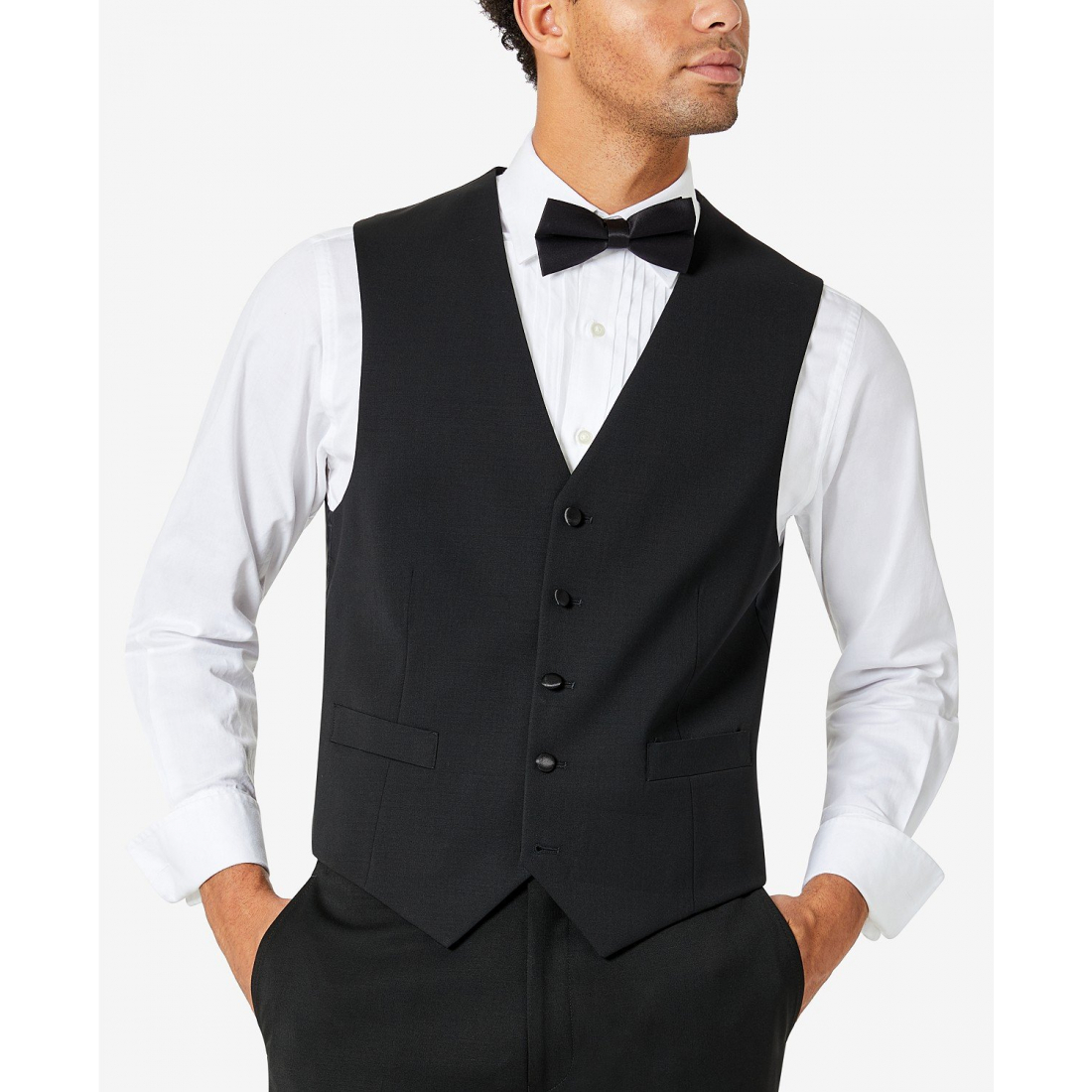 Gilet 'Modern-Fit Flex Stretch Tuxedo' pour Hommes