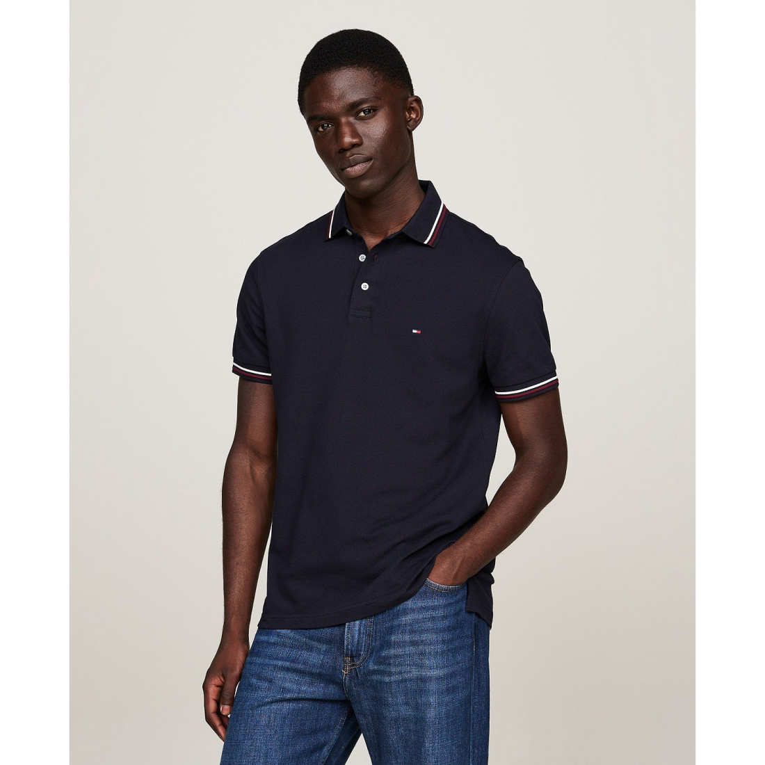 Polo '1985 Tipped Slim Fit' pour Hommes