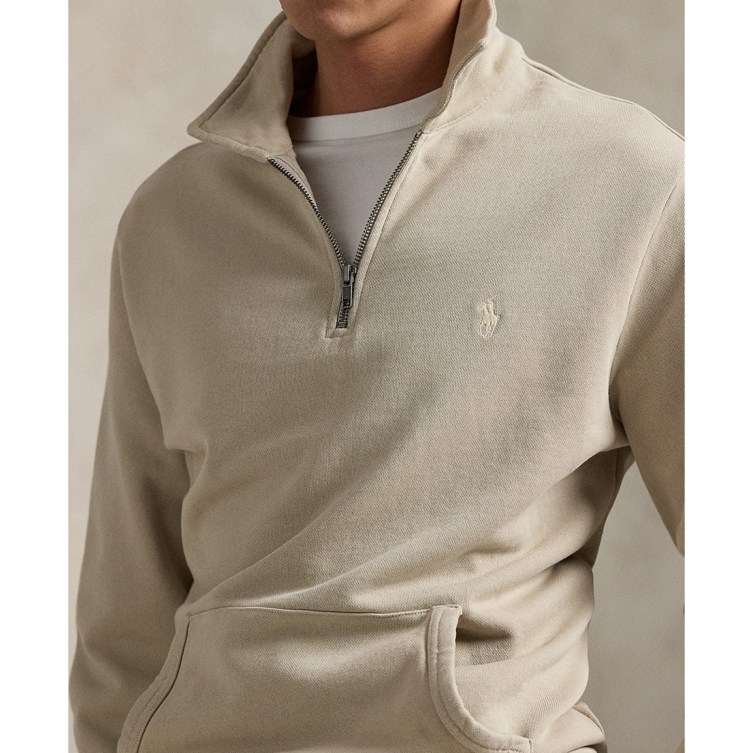 Sweatshirt 'Loopback Fleece Quarter-Zip' pour Hommes