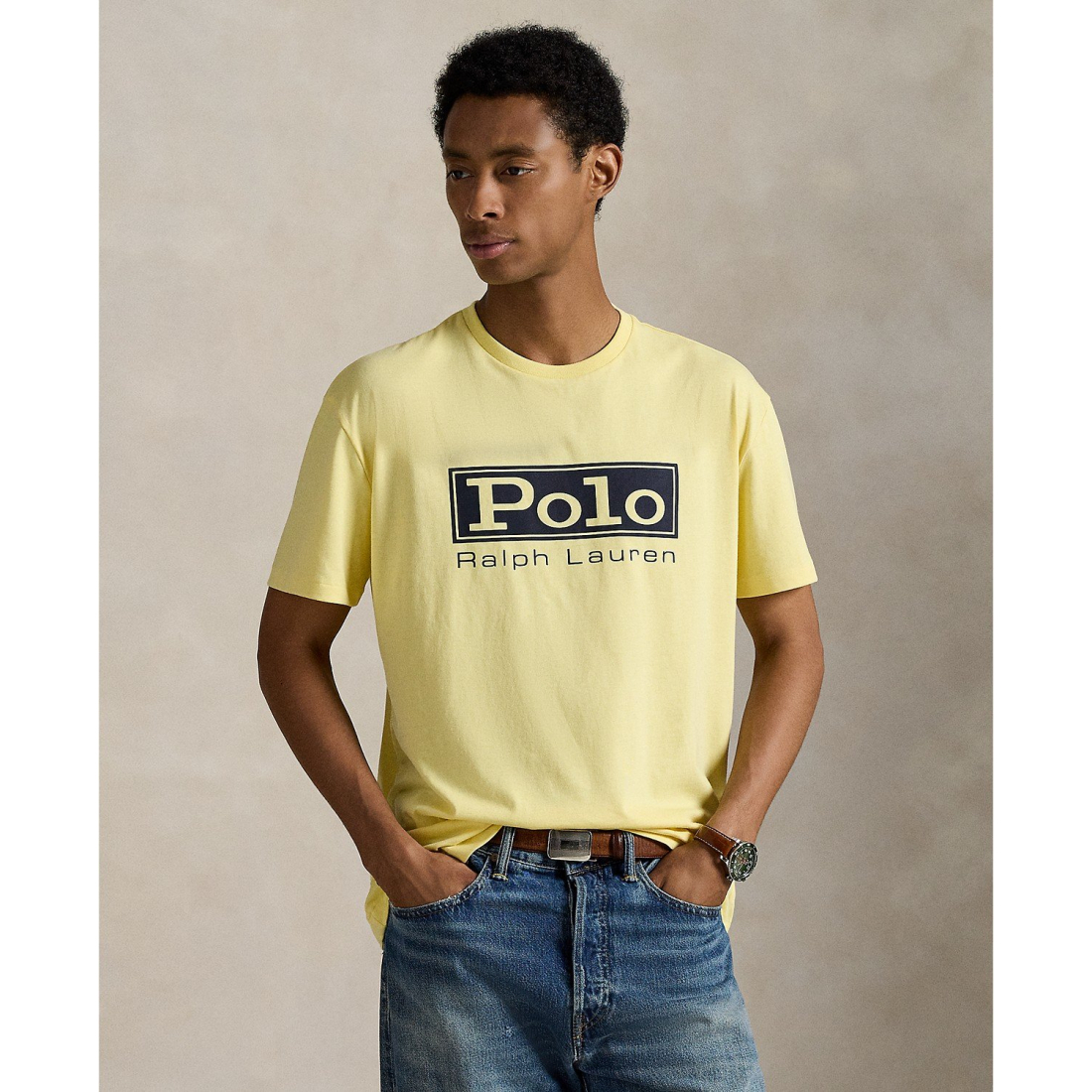 T-shirt 'Classic-Fit Jersey Graphic' pour Hommes