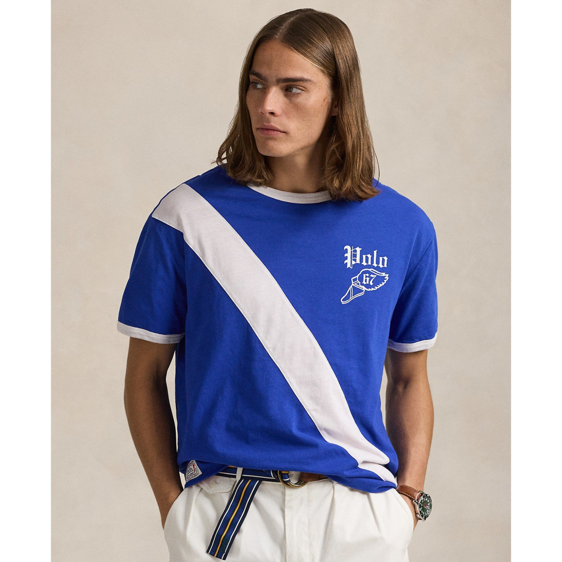 T-shirt 'Classic-Fit Reversible Jersey' pour Hommes