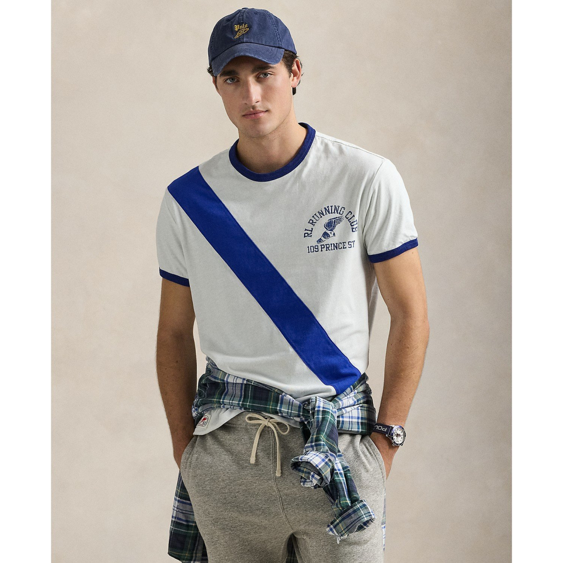 T-shirt 'Classic-Fit Reversible Jersey' pour Hommes