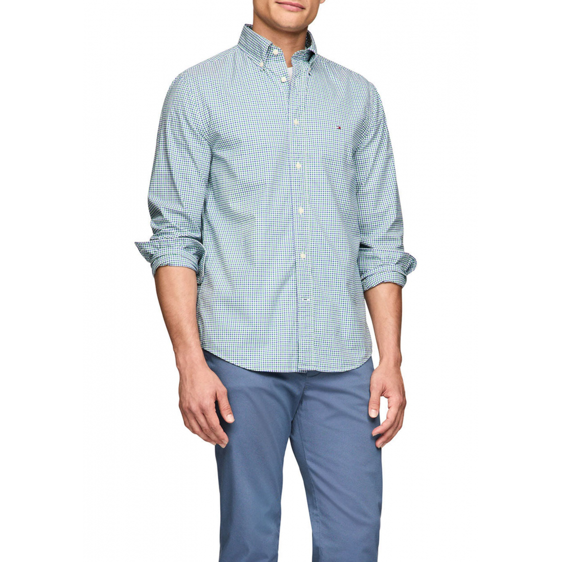 Chemise 'Flex Regular Fit Gingham Poplin' pour Hommes