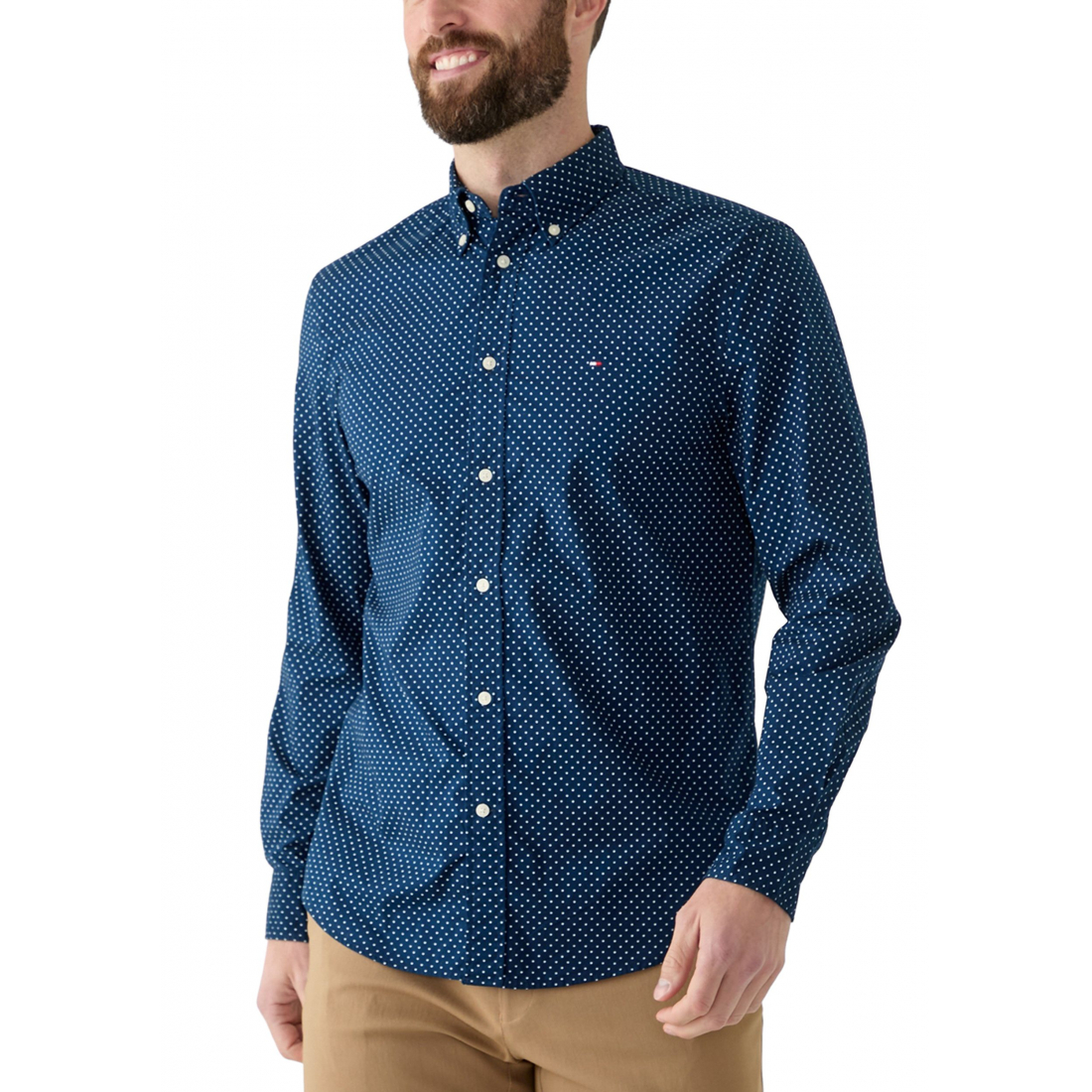 Chemise 'Flex Poplin Polka Dot Button Down' pour Hommes