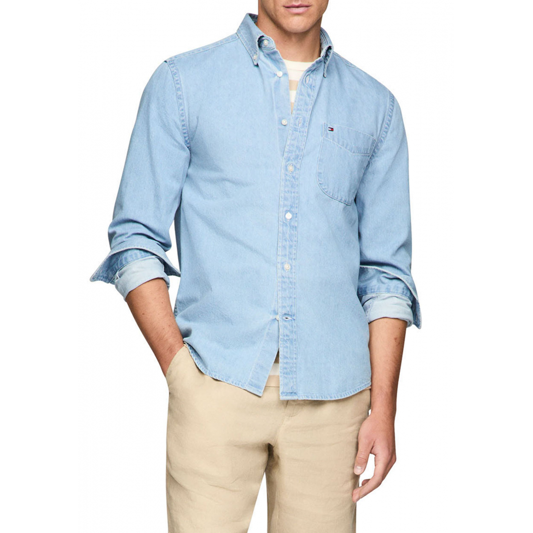 Chemise 'Denim Button Down' pour Hommes