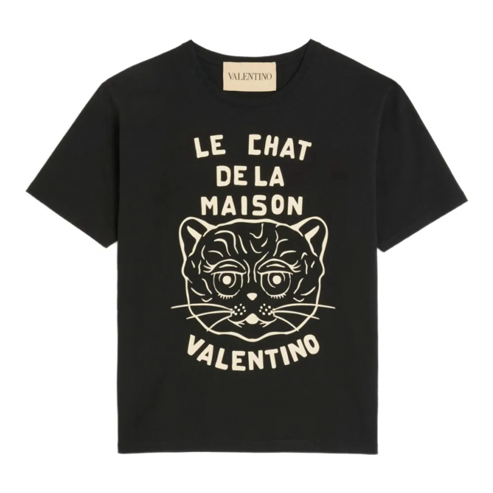 Men's 'Chat De La Maison-Print' T-Shirt