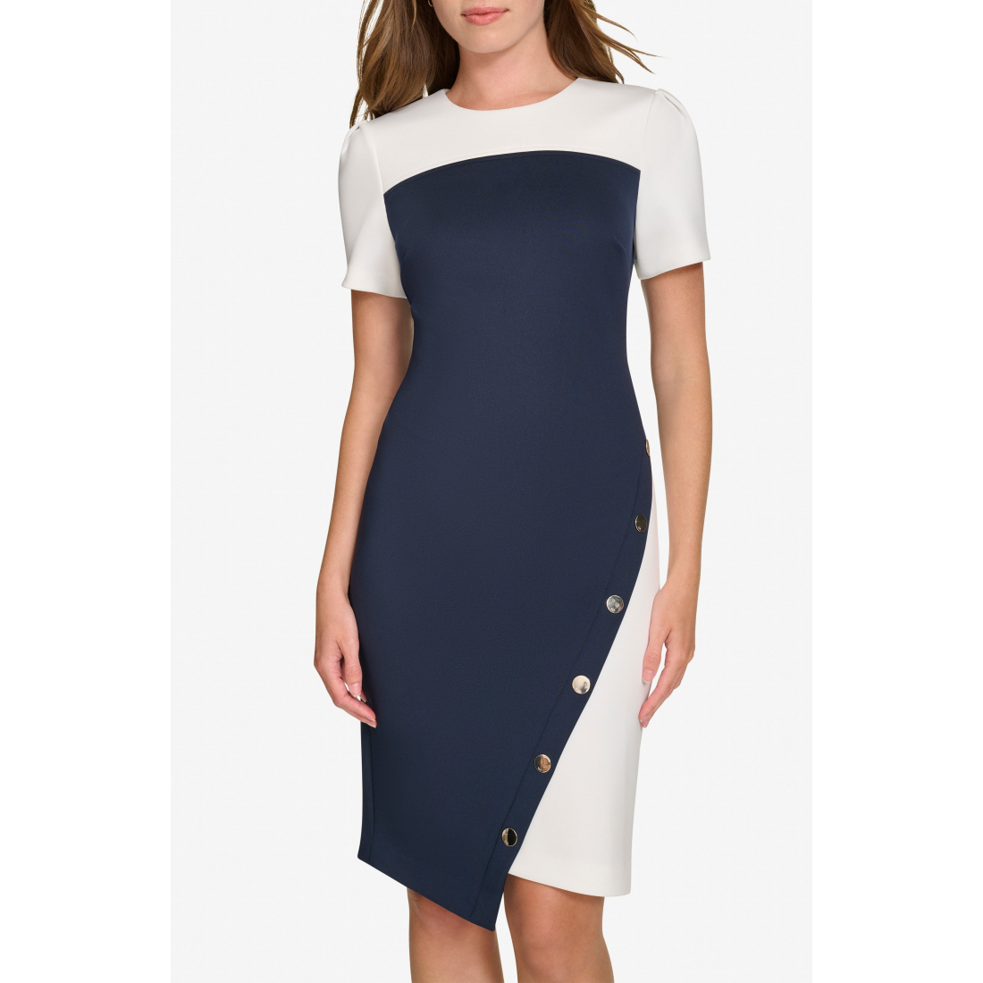 'Asymmetric Scuba' Etuikleid für Damen