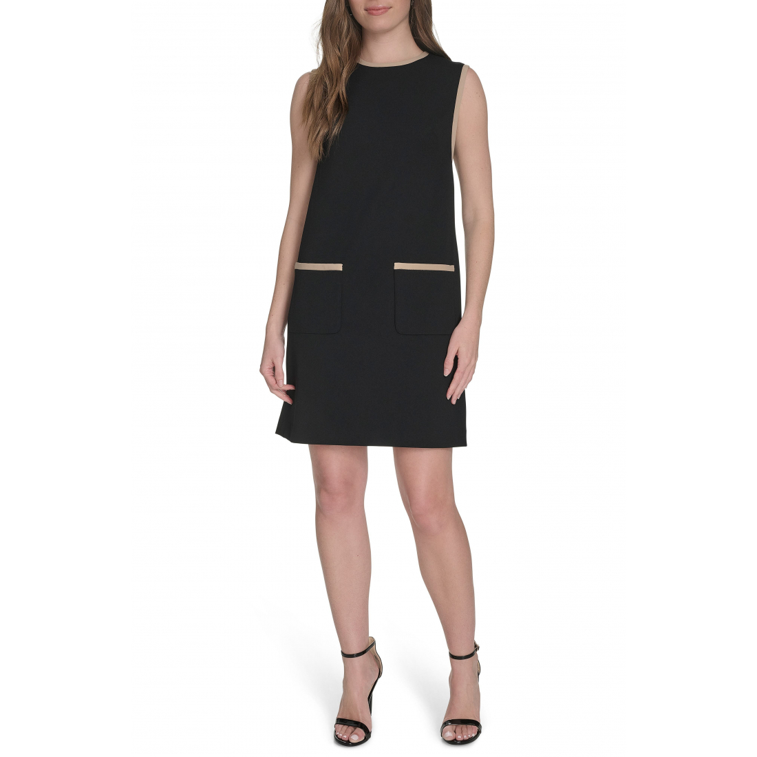 Robe sans manches 'Patch Pocket Shift' pour Femmes
