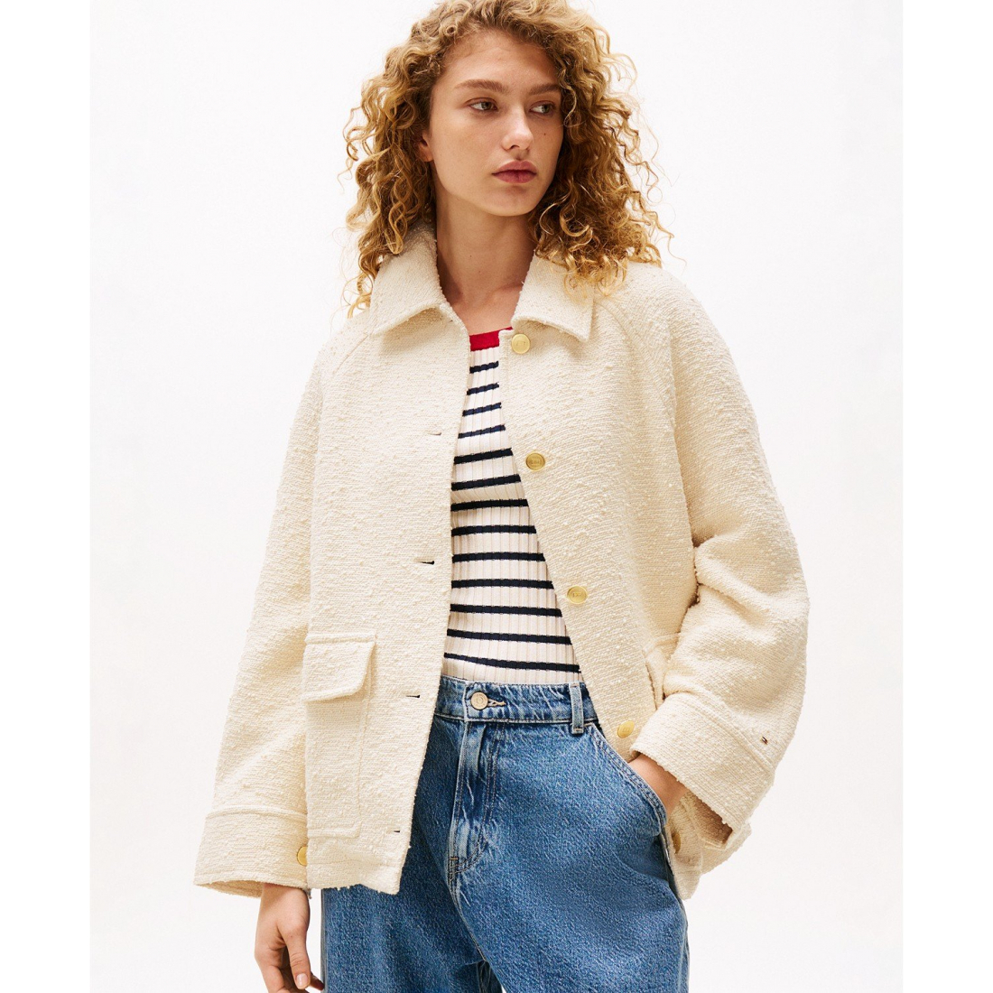 Veste 'x Sofia Richie Grainge Button-Down Patch-Pocket' pour Femmes