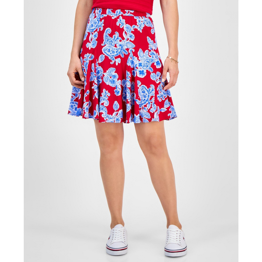 Jupe 'Printed Godet Pull-On' pour Femmes