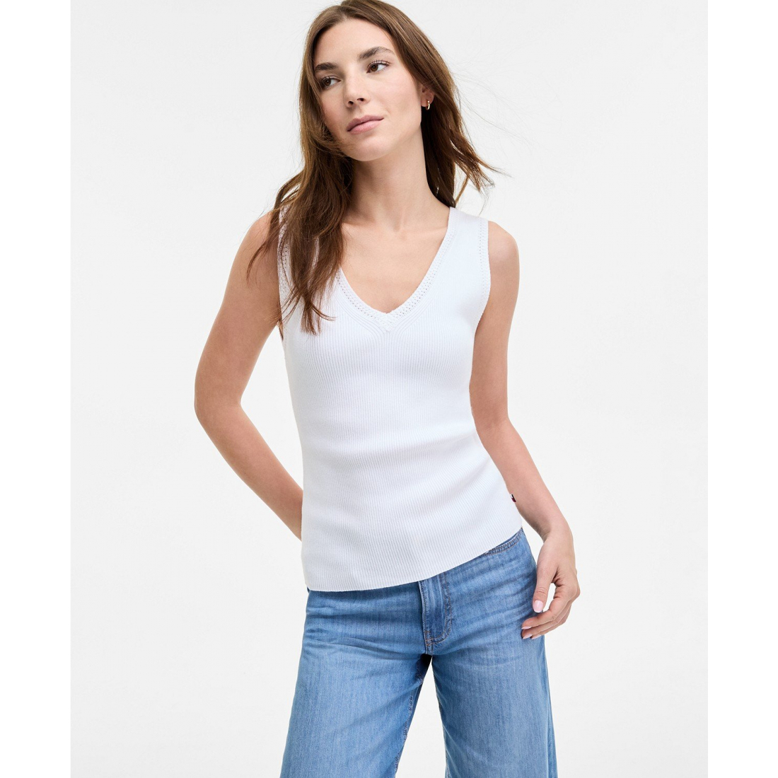 Débardeur 'Crochet-Trim Sweater' pour Femmes