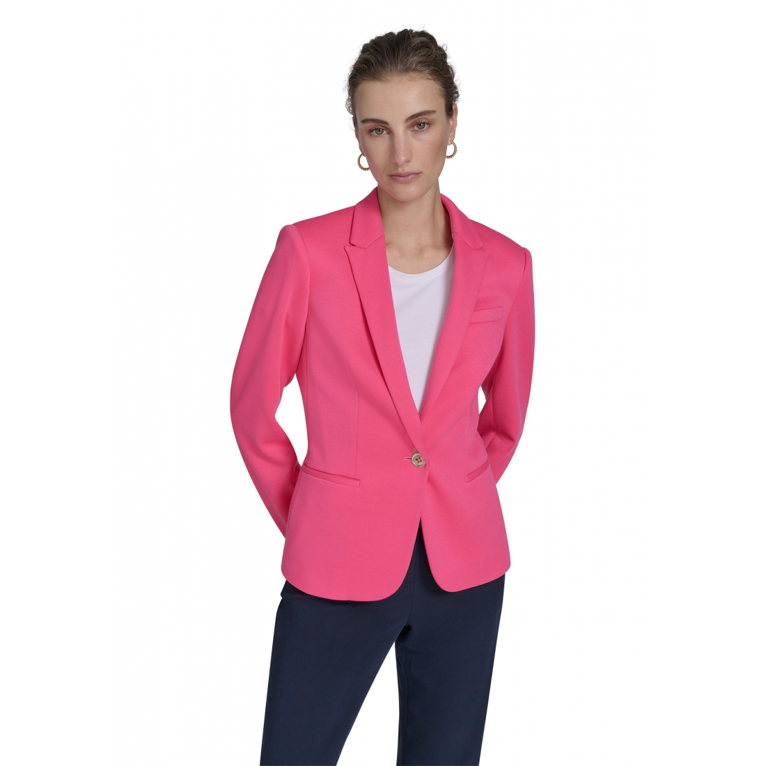 Blazer 'Textured One Button' pour Femmes