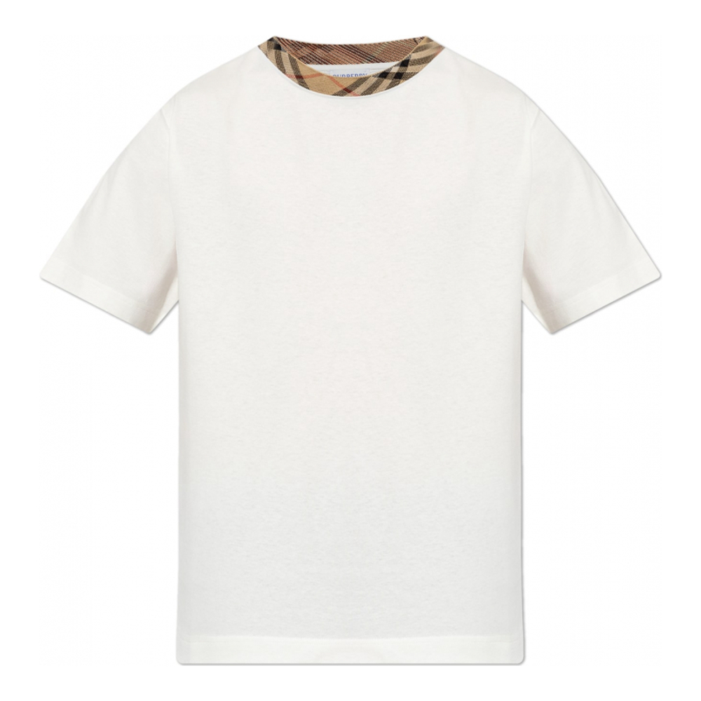 T-shirt 'Checked-Trim' pour Hommes