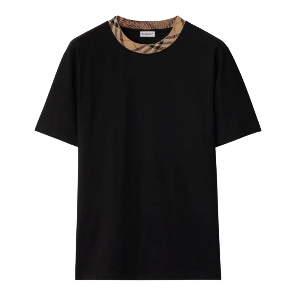 T-shirt 'Check-Trim' pour Hommes