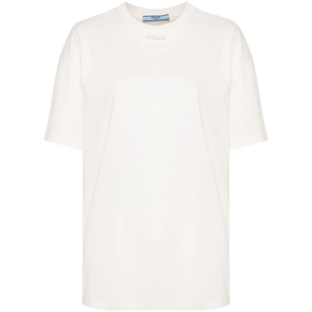 T-shirt 'Embroidered Triangle-Logo' pour Femmes