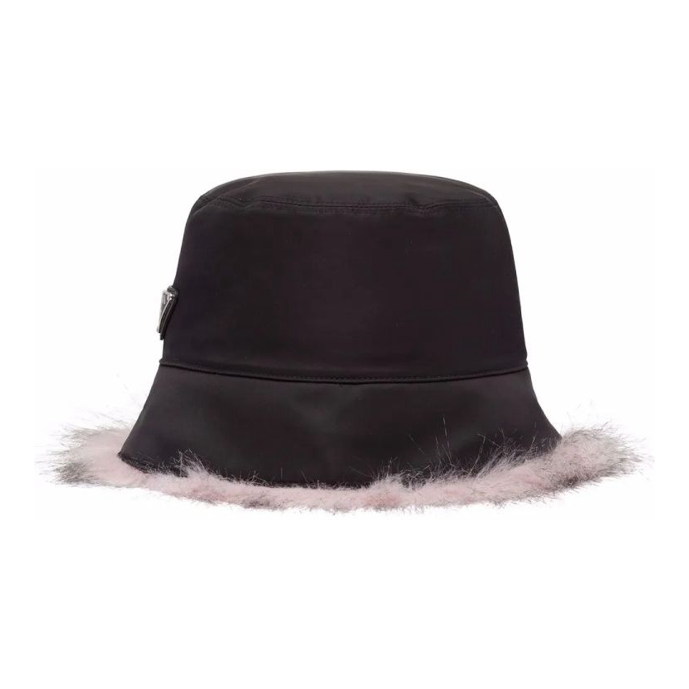 Chapeau 'Re-Nylon Faux-Fur Trim' pour Femmes