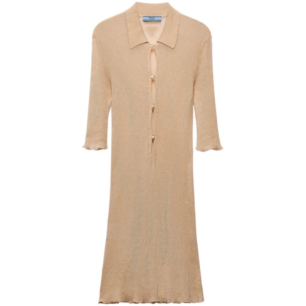 Robe mini 'Ribbed-Knit' pour Femmes