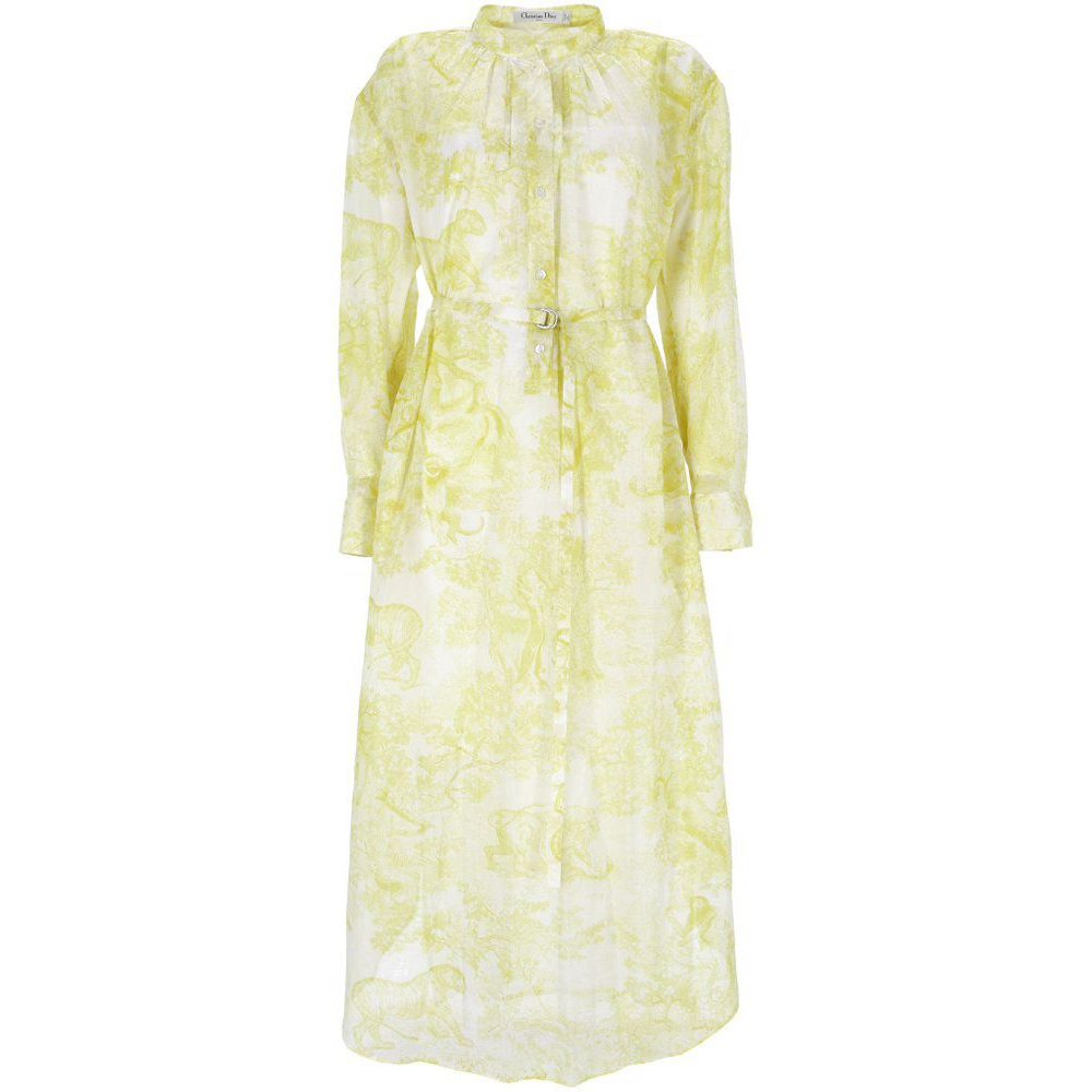 Women's 'Toile De Jouy' Long-Sleeved Dress