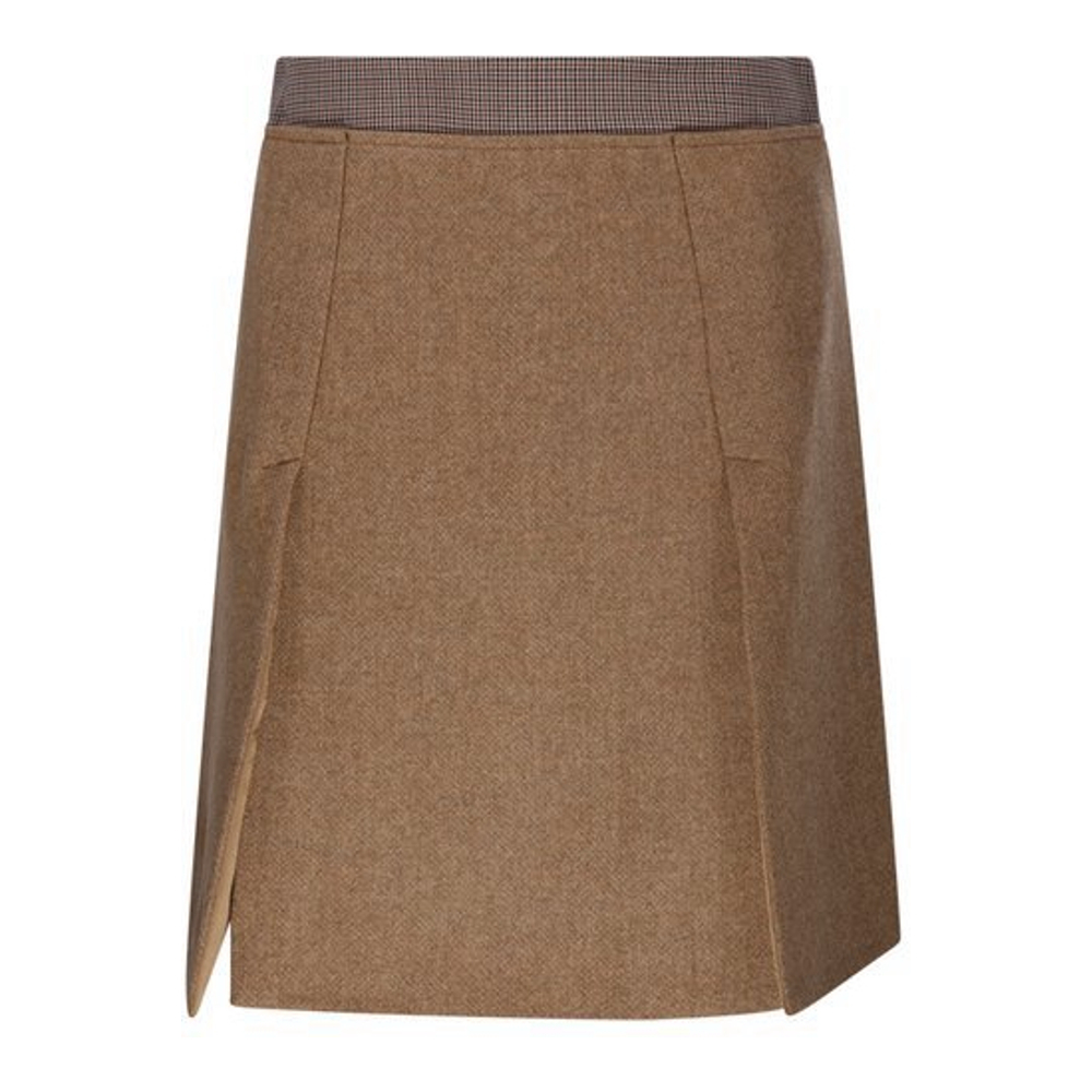 Mini Jupe 'Sportmax Riga Checked Waist' pour Femmes