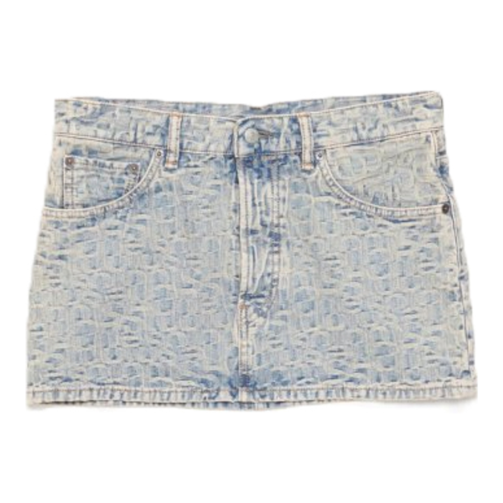 Women's 'Monogram Denim' Mini Skirt