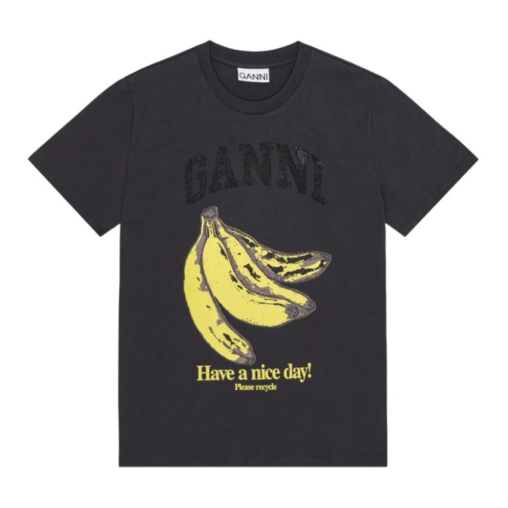 T-shirt 'Banana-Print' pour Femmes