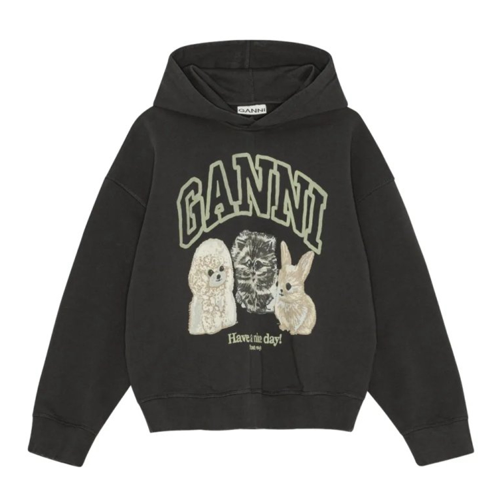 Sweatshirt à capuche  'Logo-Print' pour Femmes