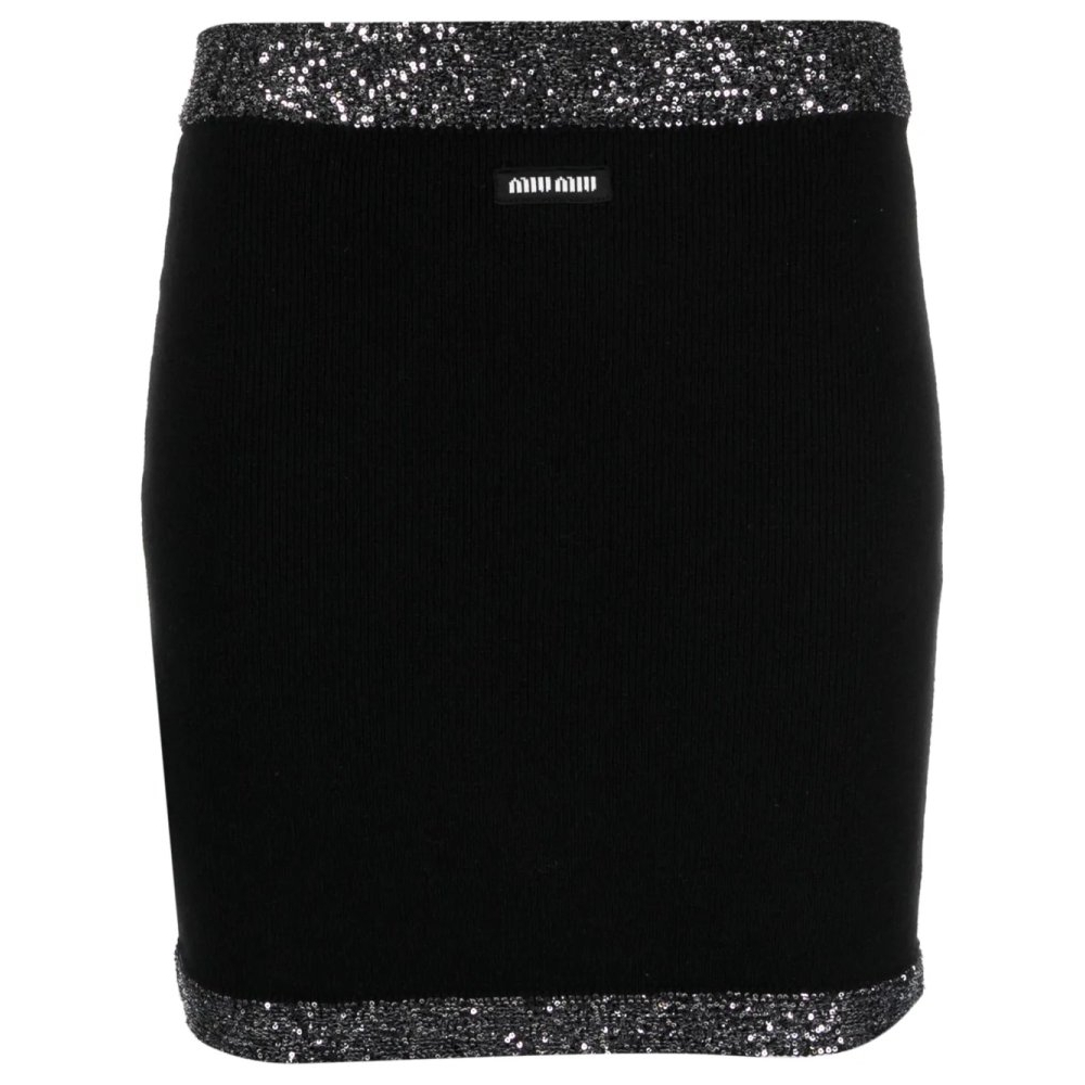 Mini Jupe 'Sequin-Embellished' pour Femmes