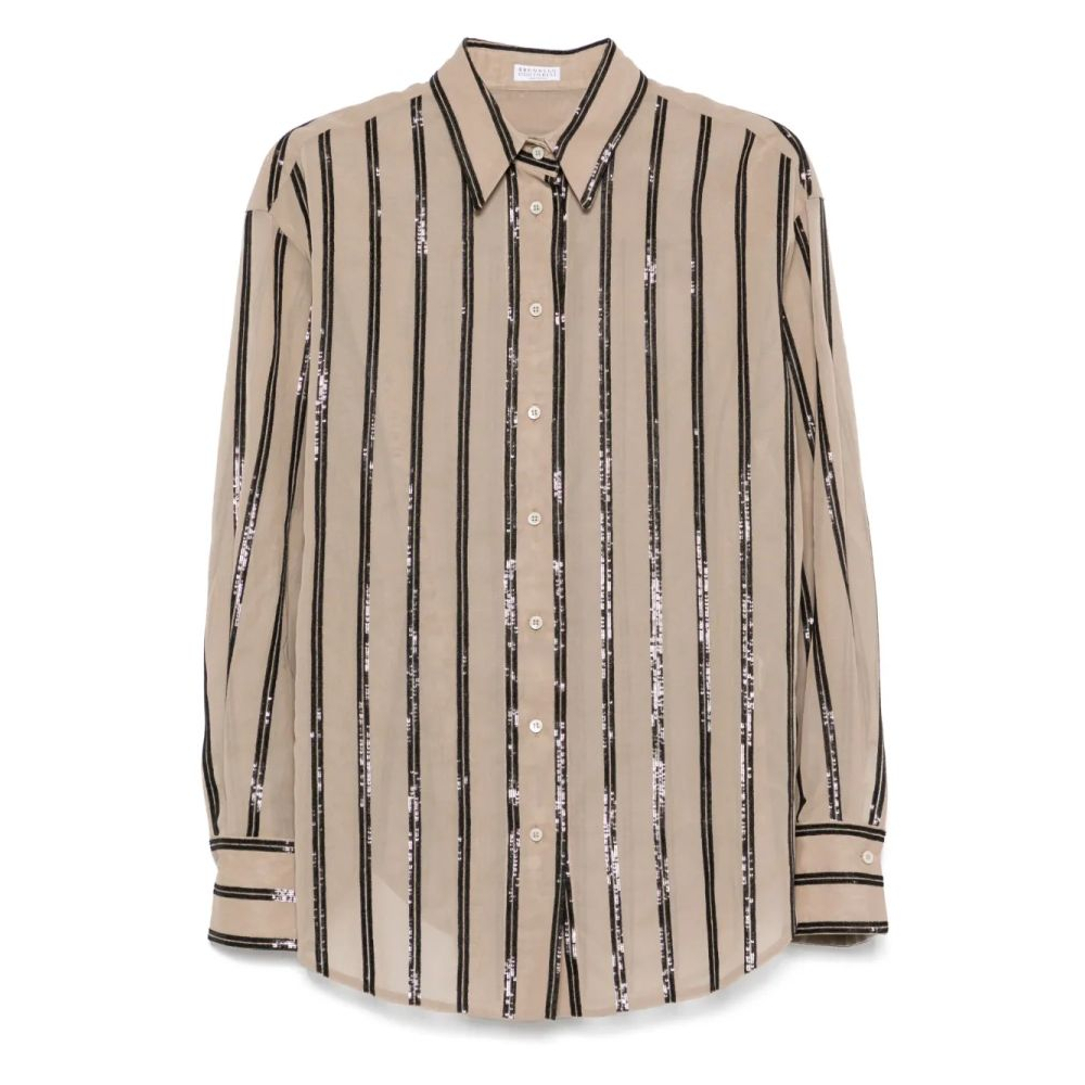 Women's 'Sequin-Stripes' Shirt