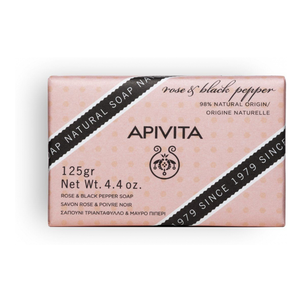 'Rose & Black Pepper' Soap Bar - 125 g