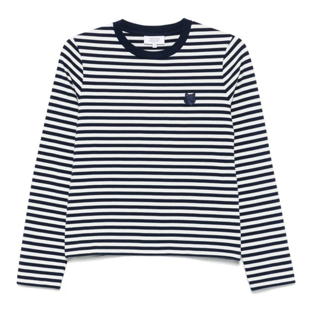 'Striped' Langärmeliges T-Shirt für Damen