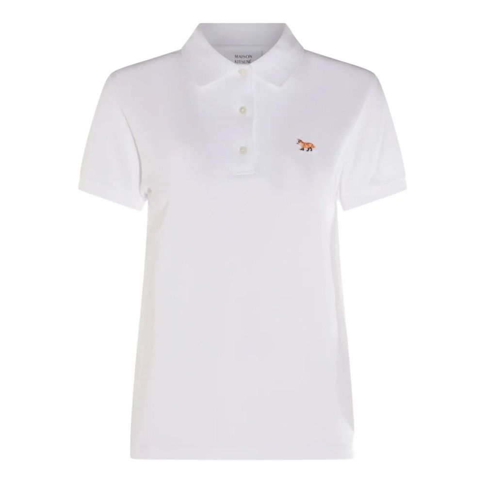 'Fox-Motif' Polohemd für Damen