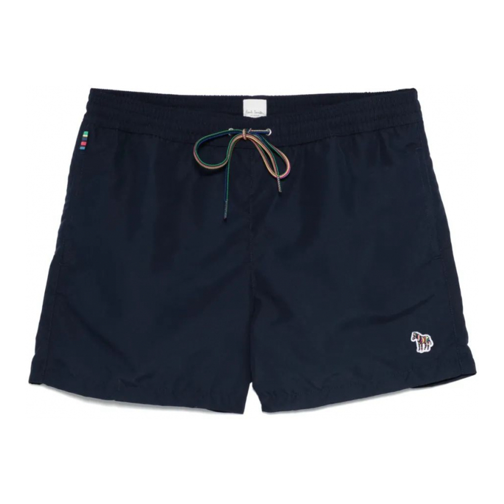 'Zebra-Motif' Badeshorts für Herren