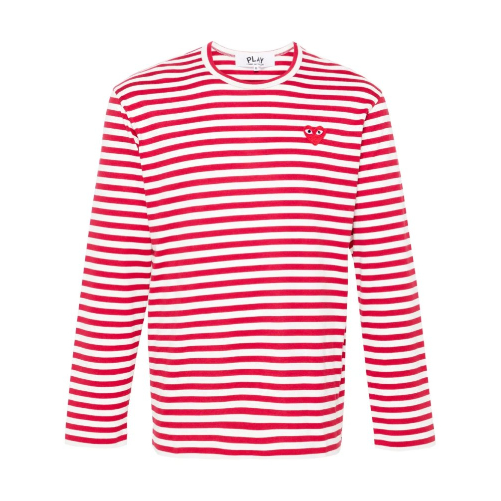 T-shirt 'Heart-Patch Striped'
