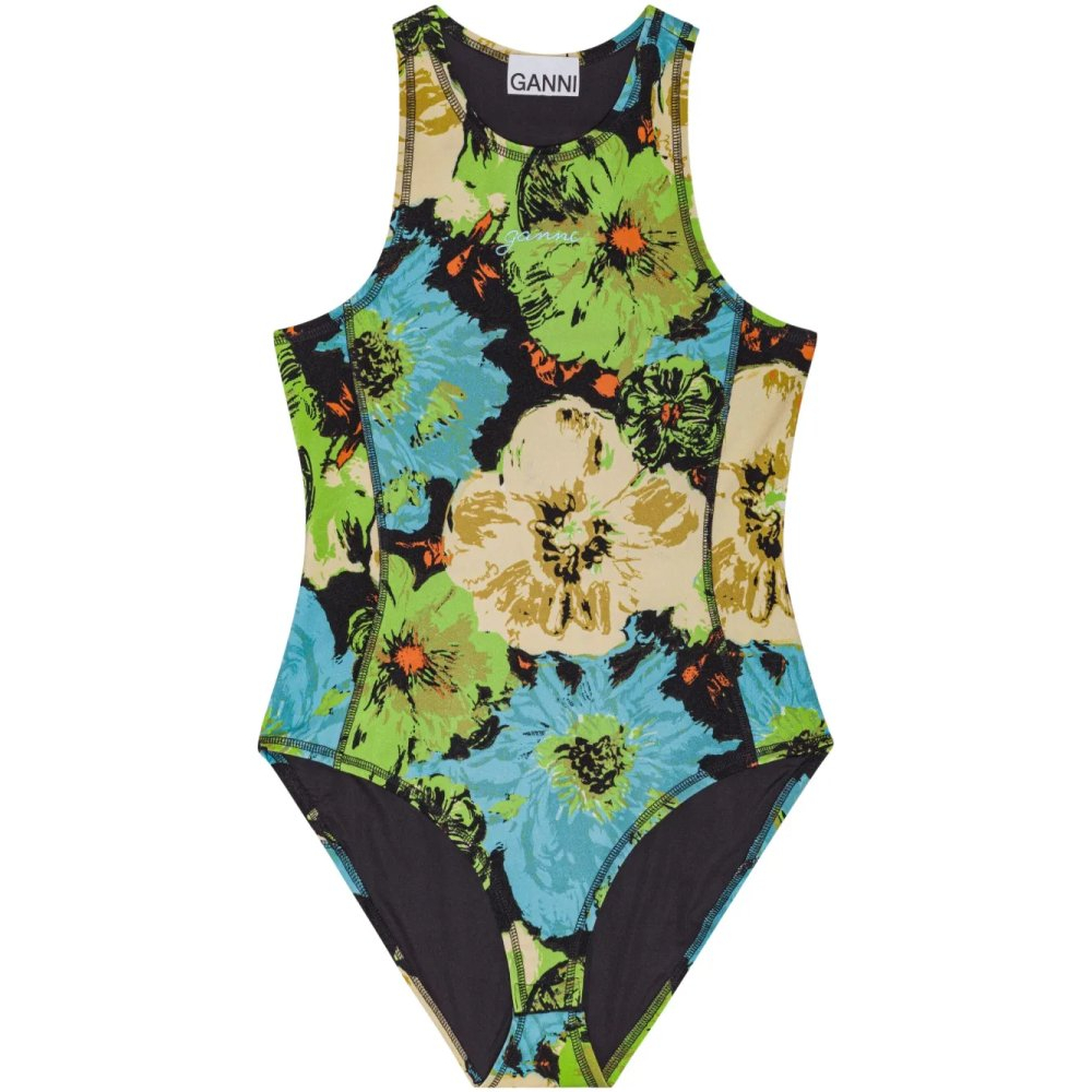 'Floral-Print' Bodysuit für Damen
