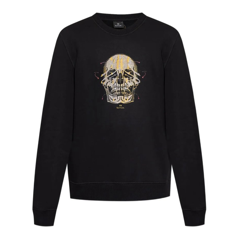 Men's 'Painted Skull-Print' Sweatshirt