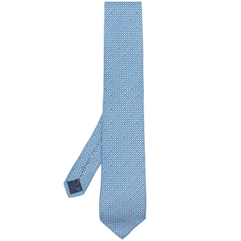 Cravate 'Gancini Embroidered' pour Hommes