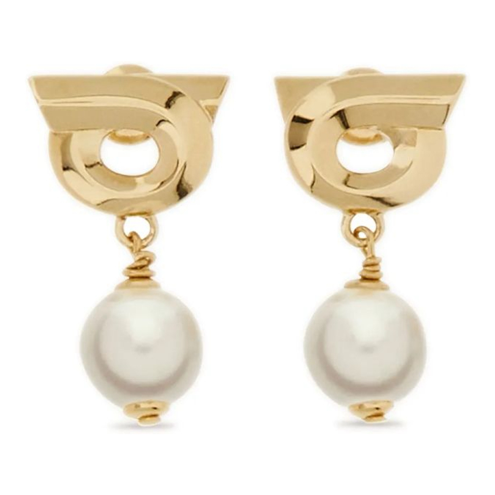 'Faux-Pearl Gancini Earrings' Ohrringe für Damen