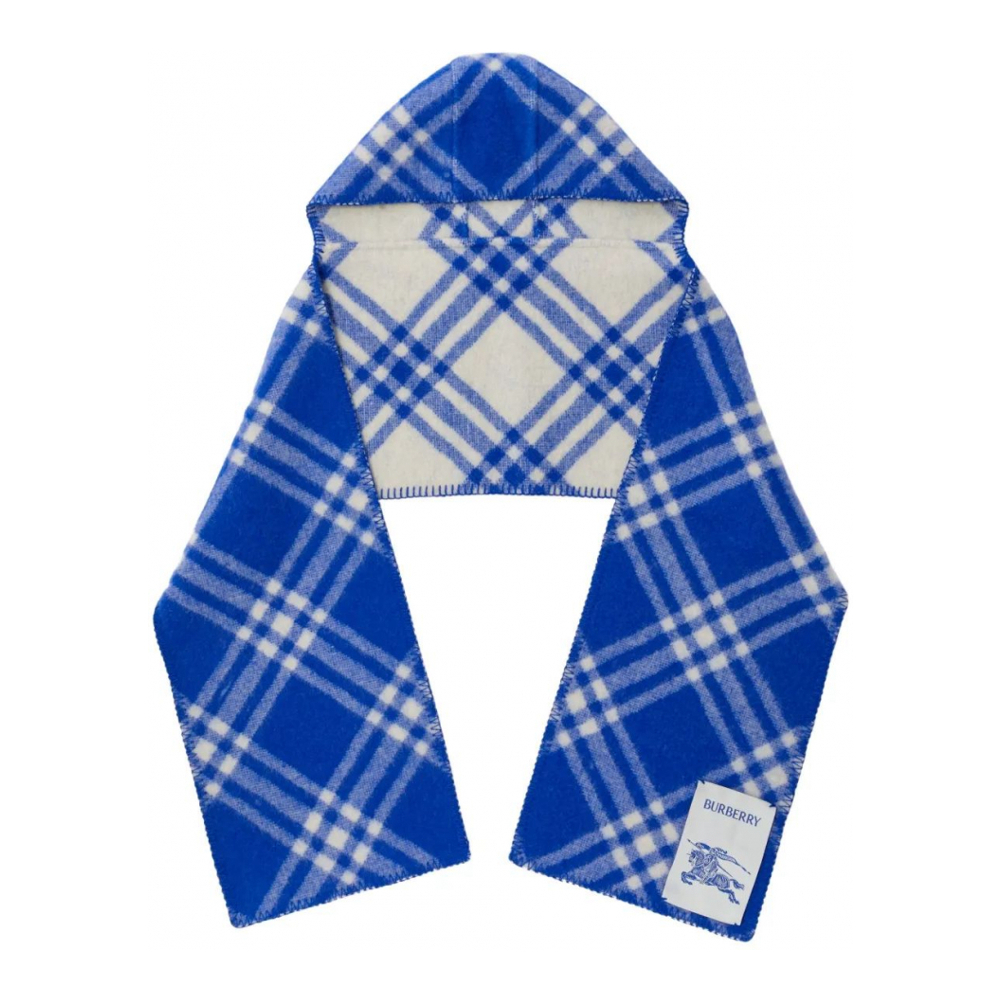 'Checked' Wollschal für Herren