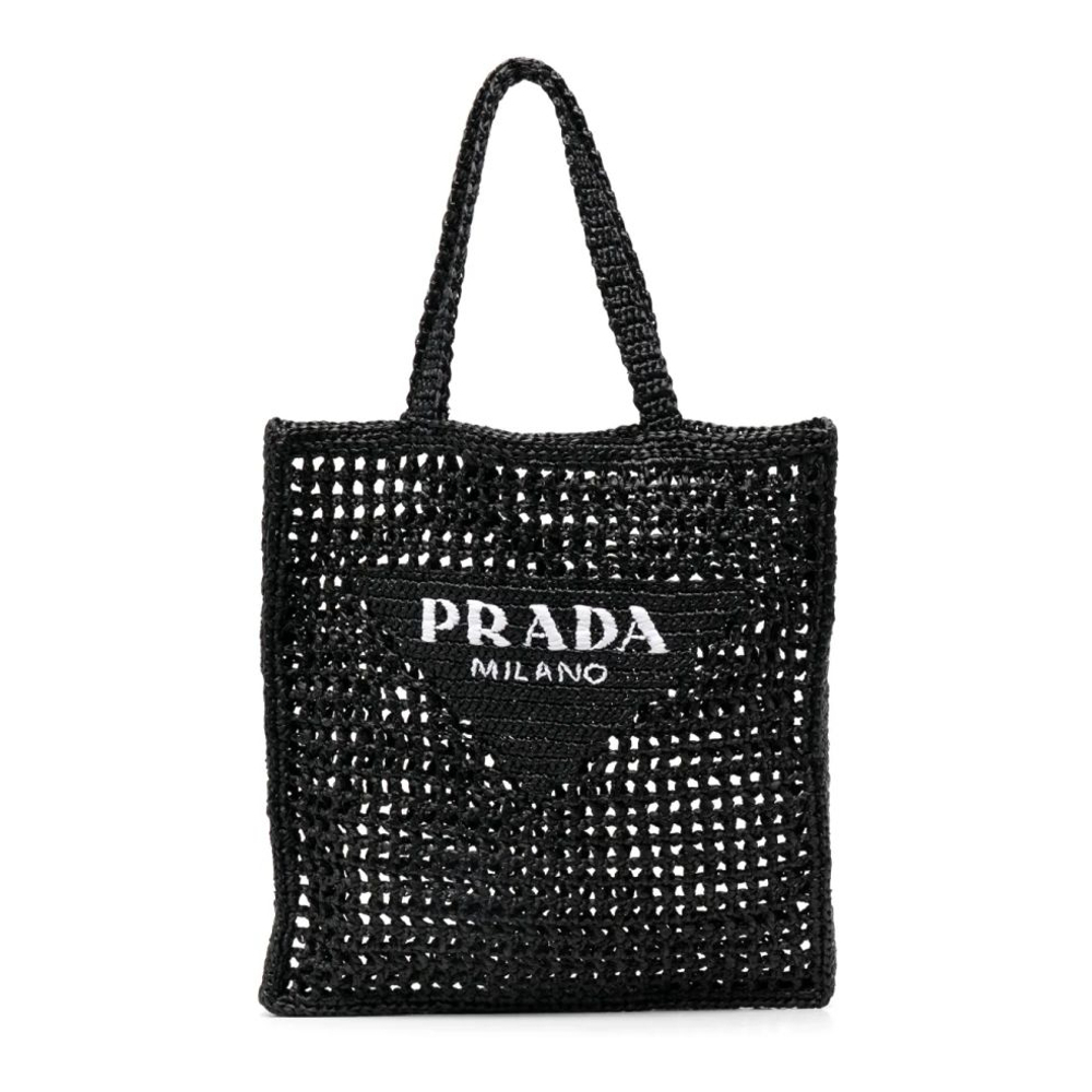 Women's 'Interwoven-Design Logo-Print' Shoulder Bag