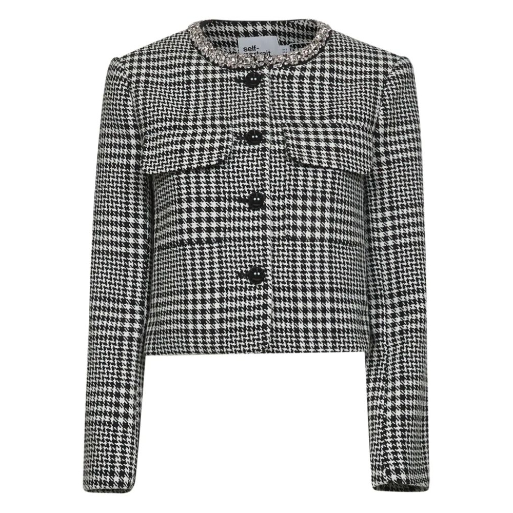 Veste courte 'Houndstooth-Pattern' pour Femmes