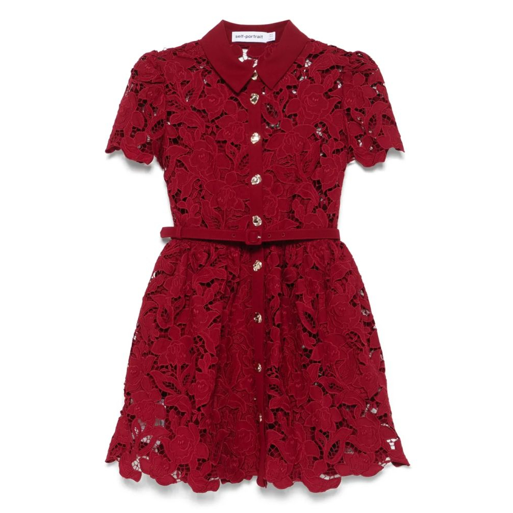Robe mini 'Floral-Lace' pour Femmes
