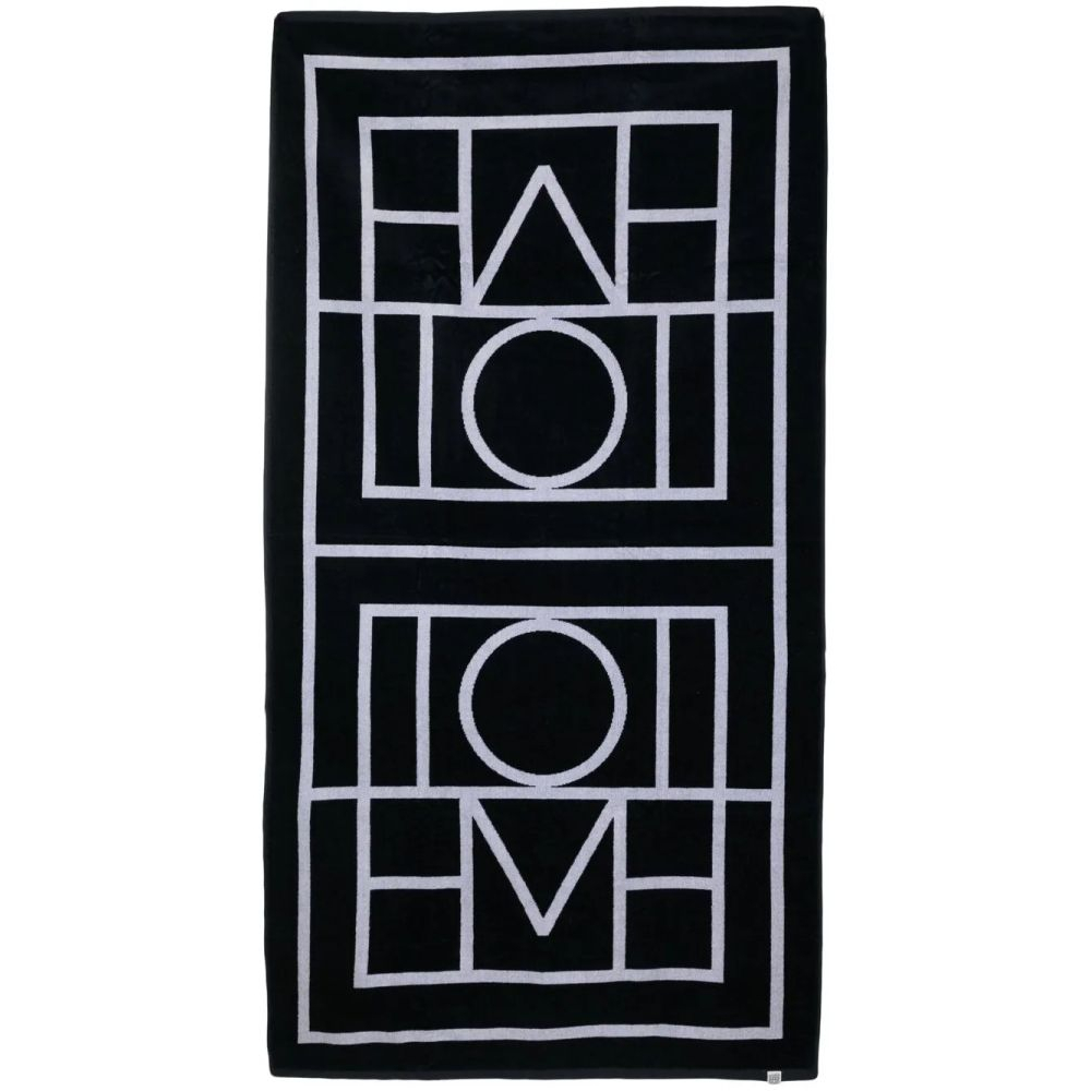 'Logo-Jacquard' Beach Towel