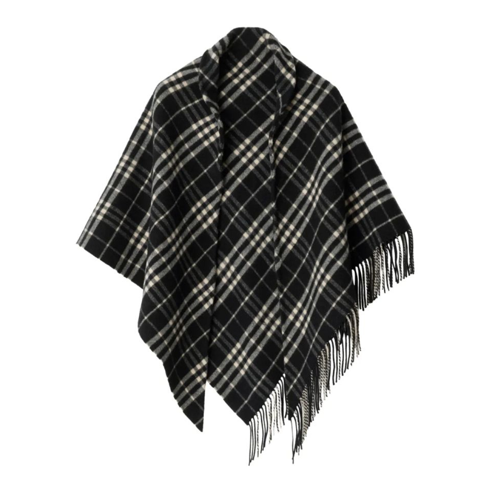 Écharpe en laine 'Checked' pour Femmes