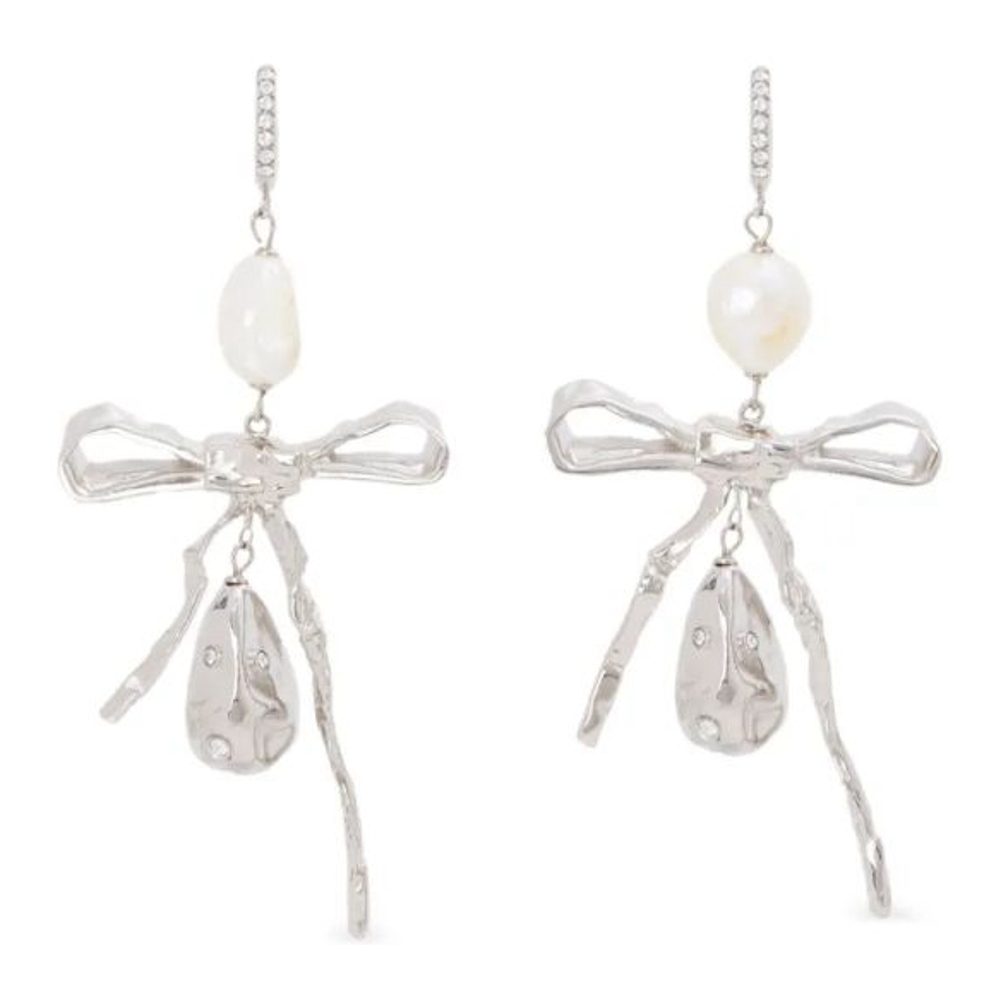 'Pearl-Drop Bow' Ohrringe für Damen