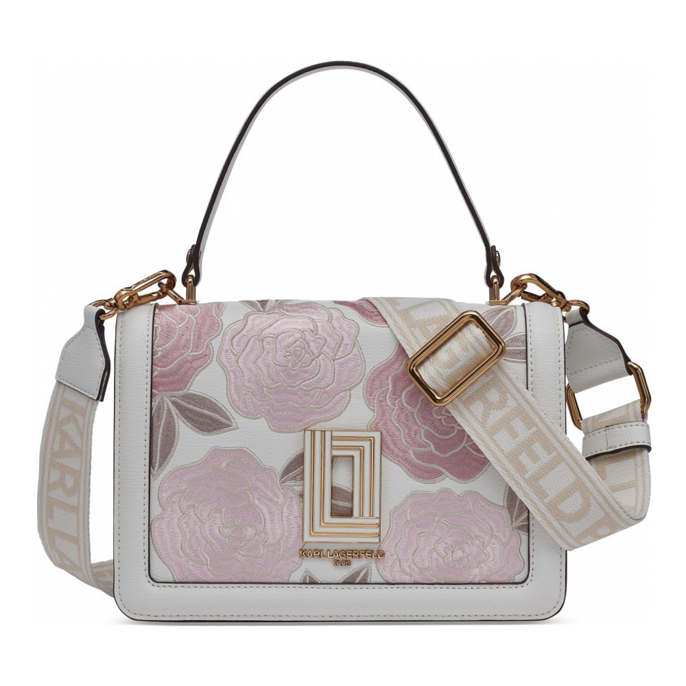Women's 'Simone Embroidered Flap' Crossbody Bag