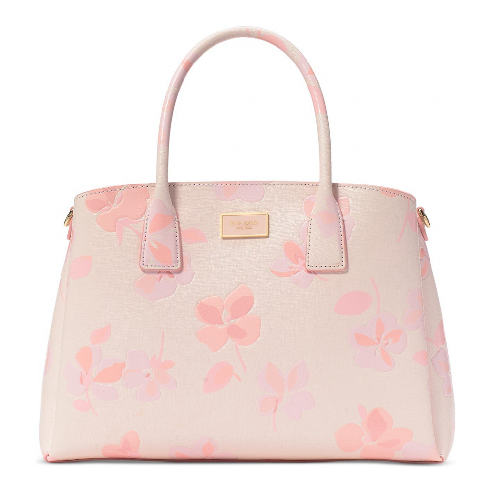 Sac 'Serena Spring Pansies Leather' pour Femmes