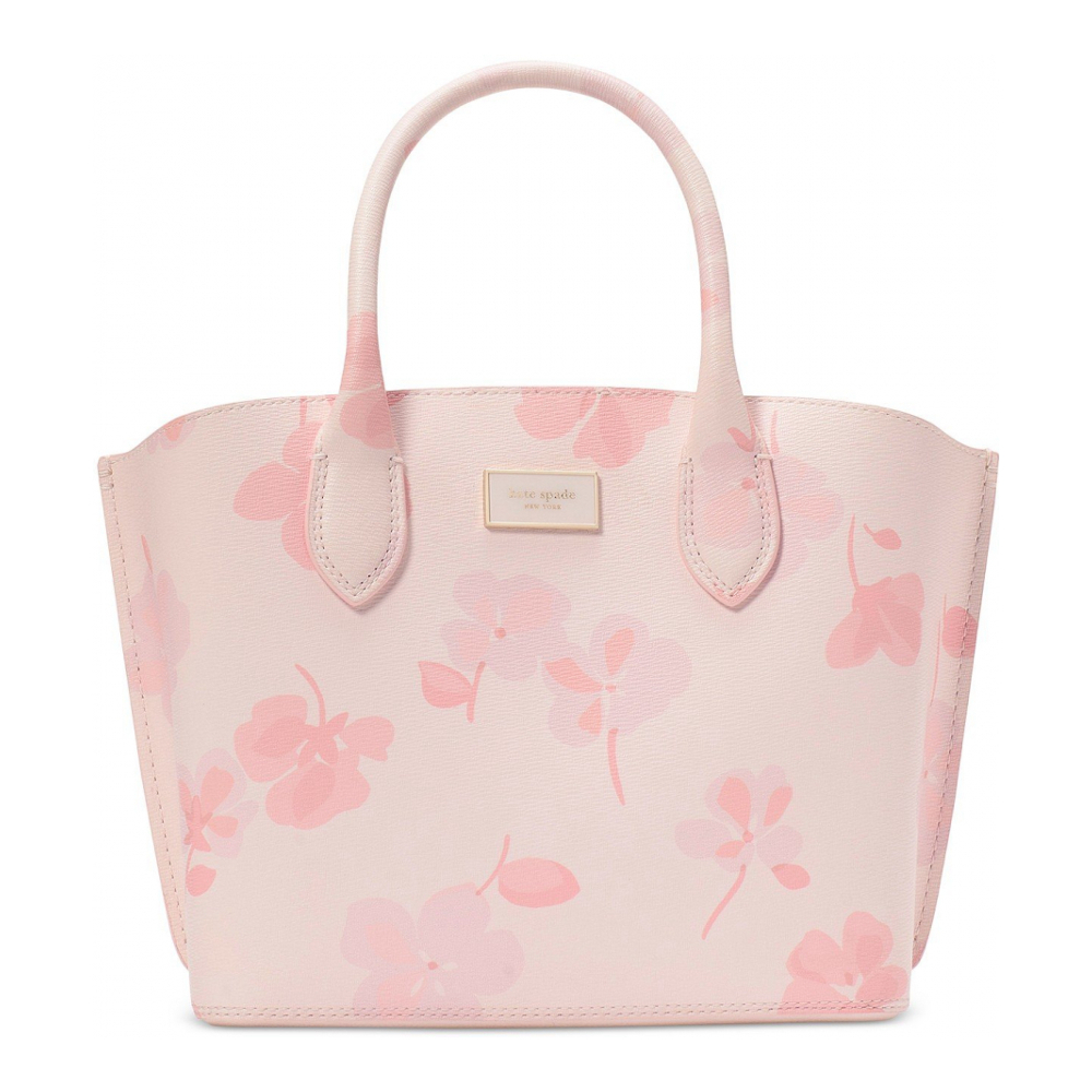 Sac Cabas 'spring pansies Suite Leather' pour Femmes