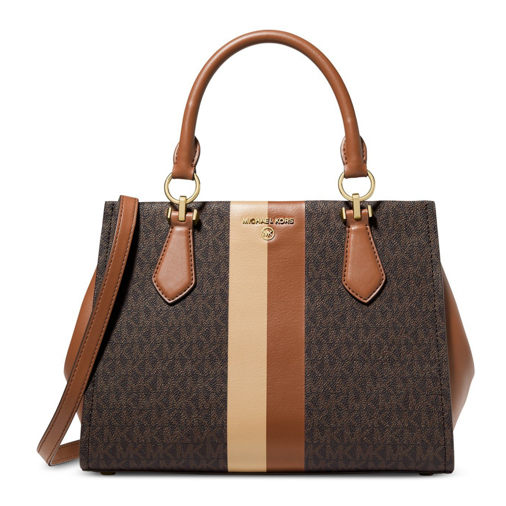 Women's 'Logo Marilyn Medium Stripe' Satchel