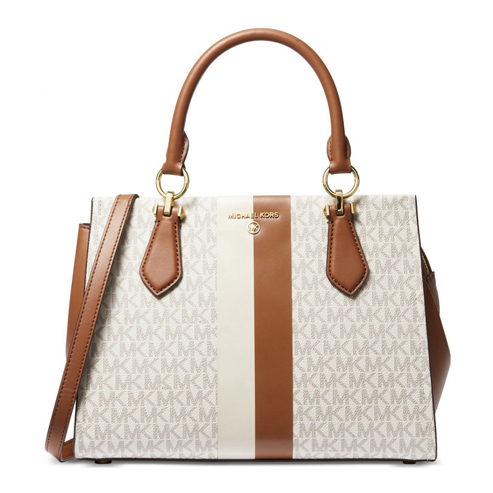 Women's 'Logo Marilyn Medium Stripe' Satchel