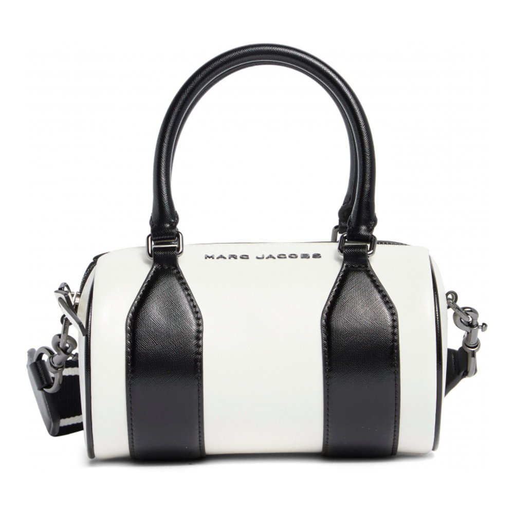 Sac 'Two Tone Leather Barrel' pour Femmes